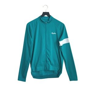 Rapha Men's Cycling Bike Core Long‎ Sleeve Jersey XL RCC Turquoise White Racing